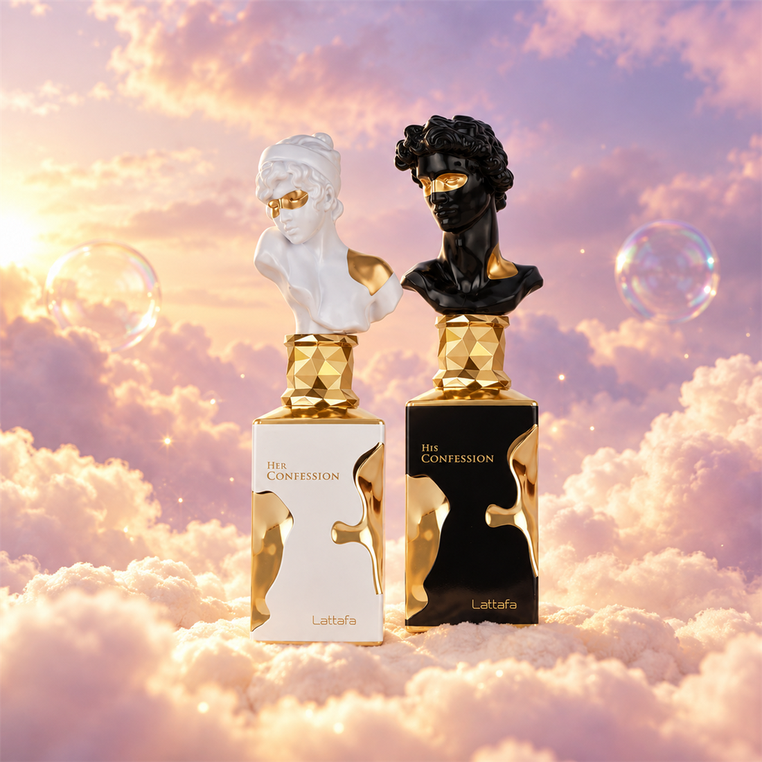 Las piezas del kit de regalo Confessions for Two