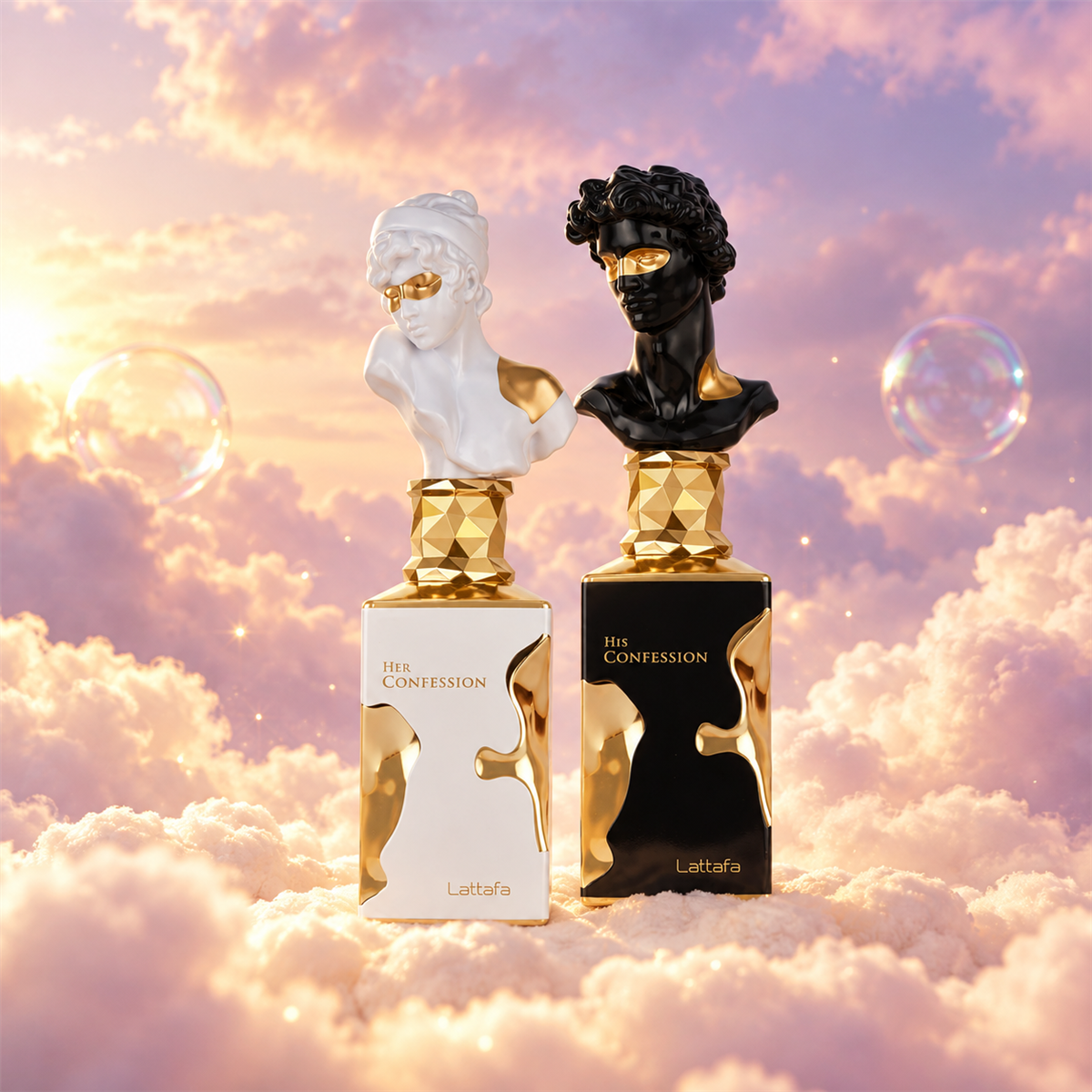 Las piezas del kit de regalo Confessions for Two
