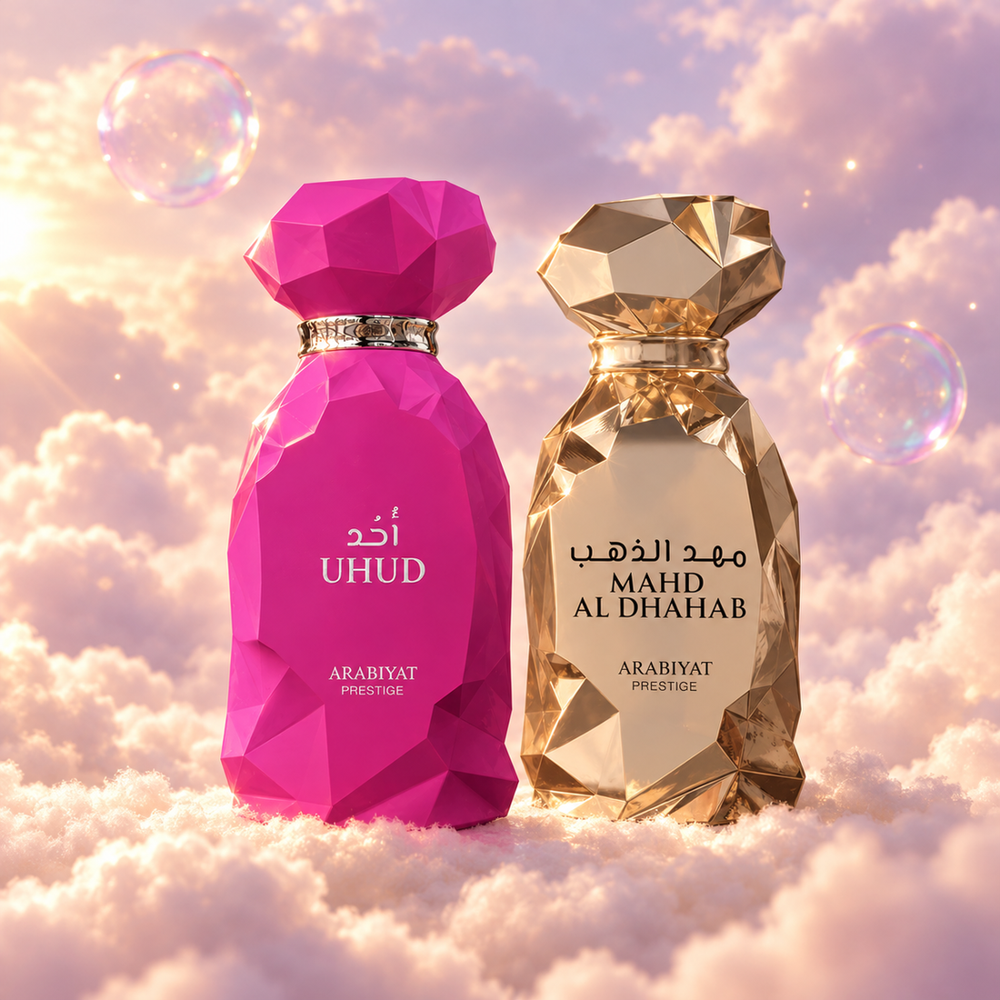 The pieces of the Golden Horizon gift set