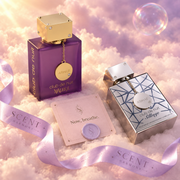 Detalle del kit Queen's Trail con la tarjeta Now, breathe y la cinta de Scent Harmony