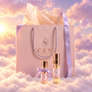 The kit’s extras: the gift bag and the two samples inside
